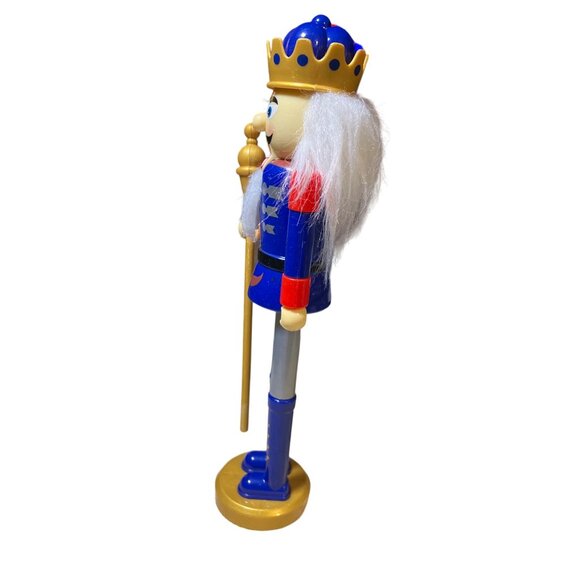 Greenbrier Plastic Christmas Nutcracker Soldier in Blue and Red - Picture 3 of 11